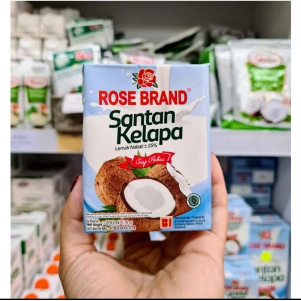 

ROSE BRAND SANTAN KELAPA CAIR 200ML COCONUT CREAM SIAP PAKAI