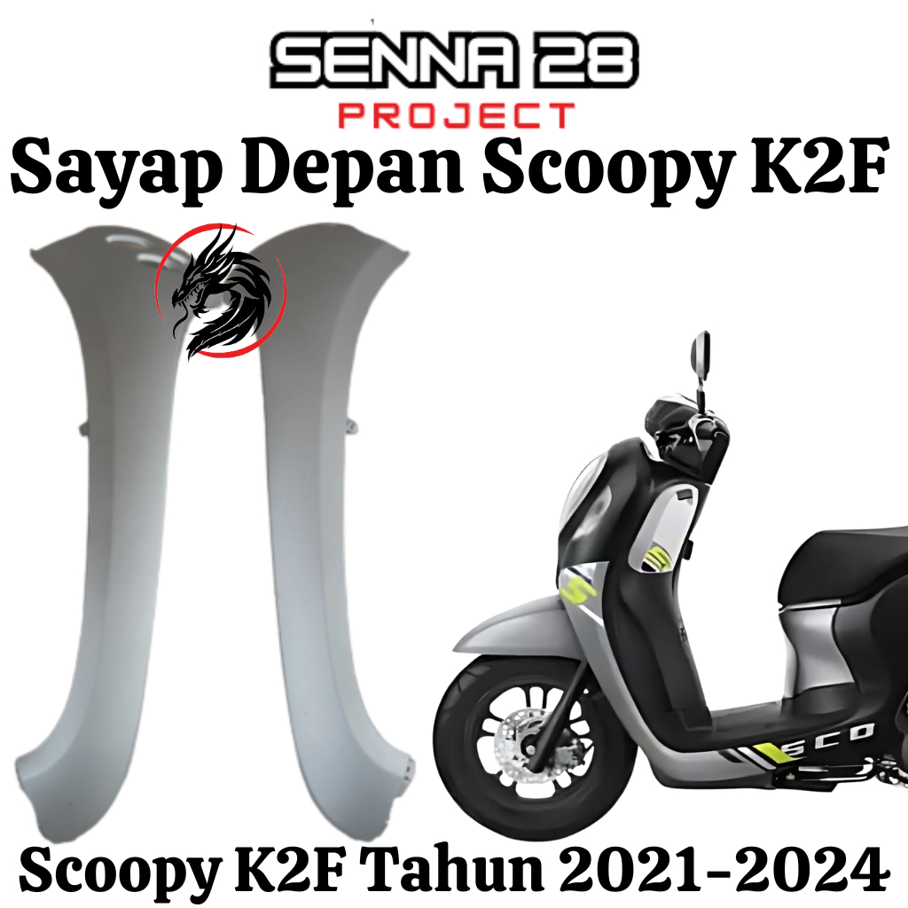 Sayap Kap depan cover body depan scoopy new esp prestige sporty stylish K2F 2021 2022 2023 2024 Orig