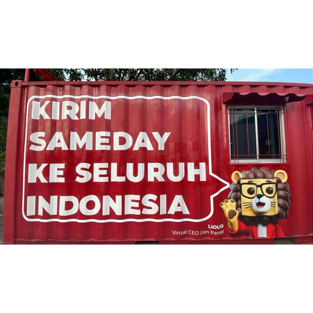 

stiker lion parcel vynil 20ft