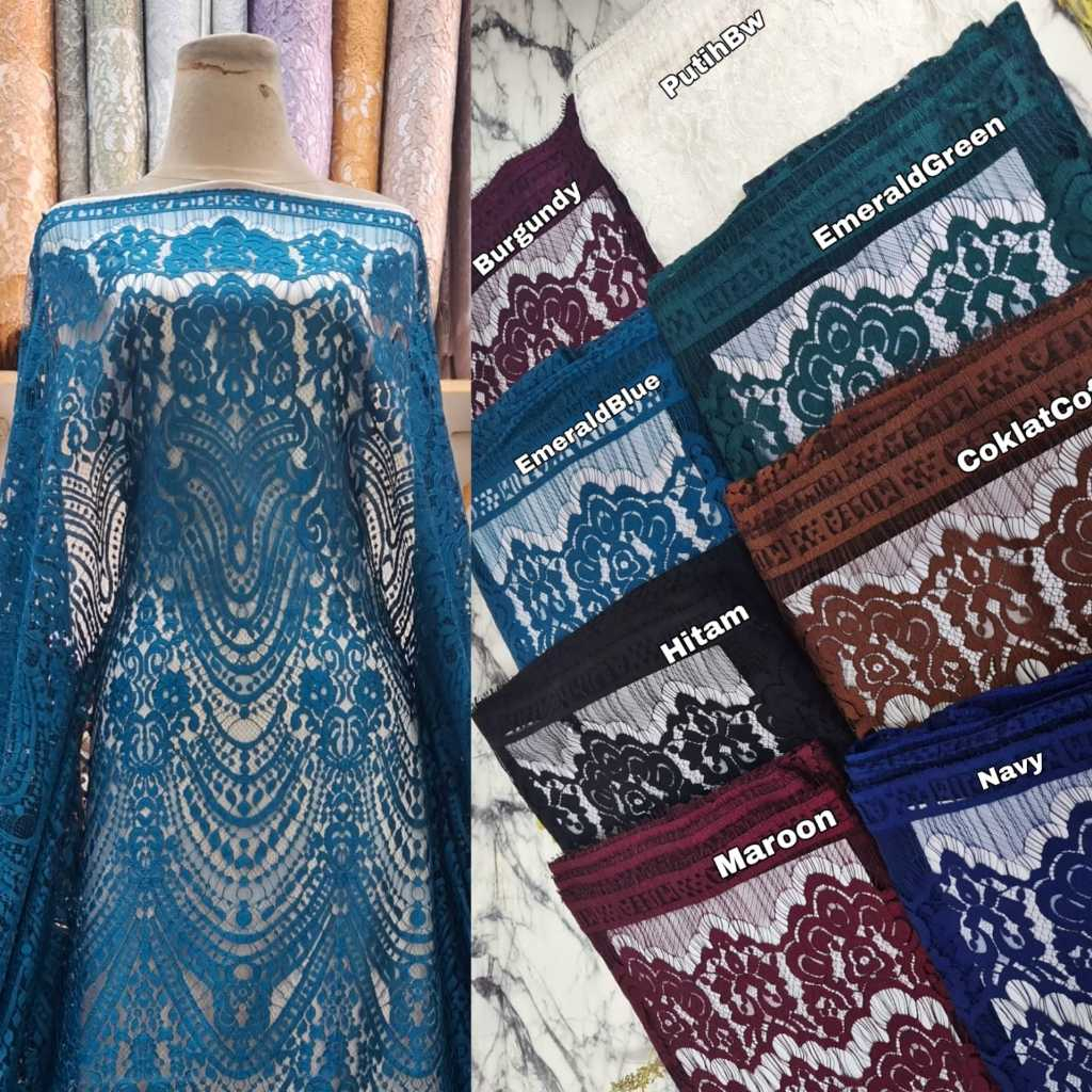 KAIN BROKAT SEMI FRANCIS BROKAT PANEL BROKAT HALUS