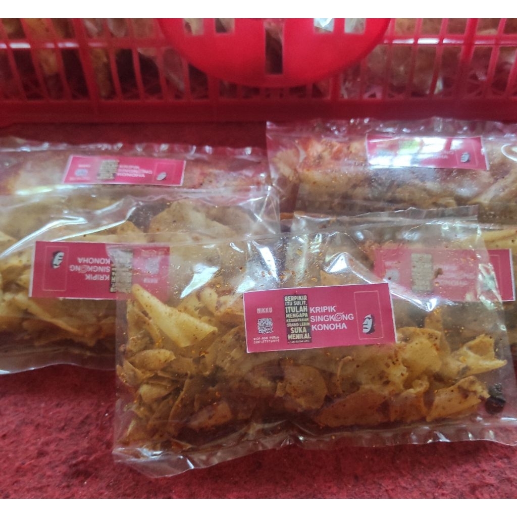

Kripik Kriwil Singkong Pedas mandraguna Konoha | 20gram | dijamin nagih