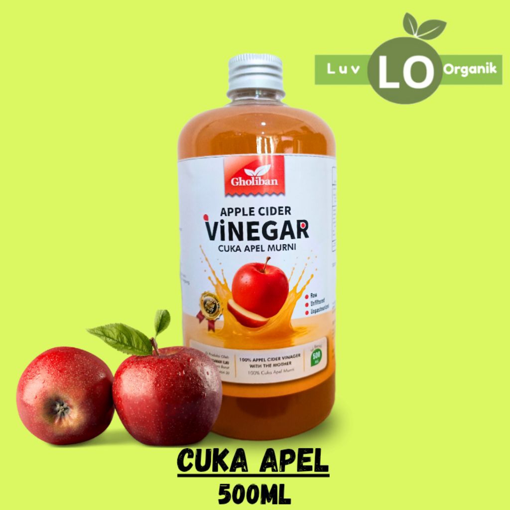 

Cuka Apel Gholiban 500ml – Membantu Diet, Kolesterol, dan Pencernaan