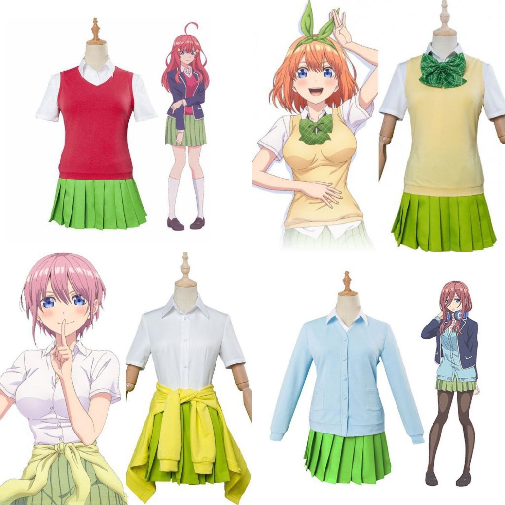 (ifloow.id) Rok Drill Costume GoToubun no Hanayome | Nakano Cosplay | The Quintessential Quintuplets