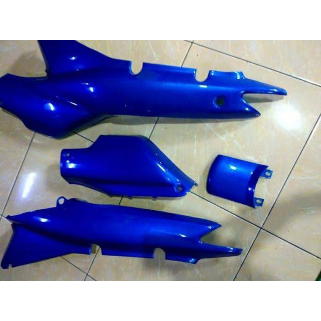 COVER BODY SAMPING SUPRA X LAMA BIRU / BODY SUPRA FIT LAMA BIRU / FULL SET COVER BODY BELAKANG HONDA