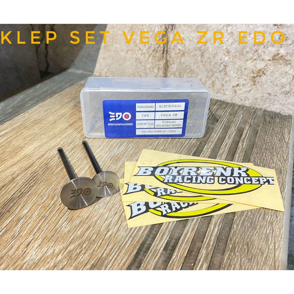 VALVE SET /KLEP SET RACING VEGA ZR EDO - BOYRENK RACING