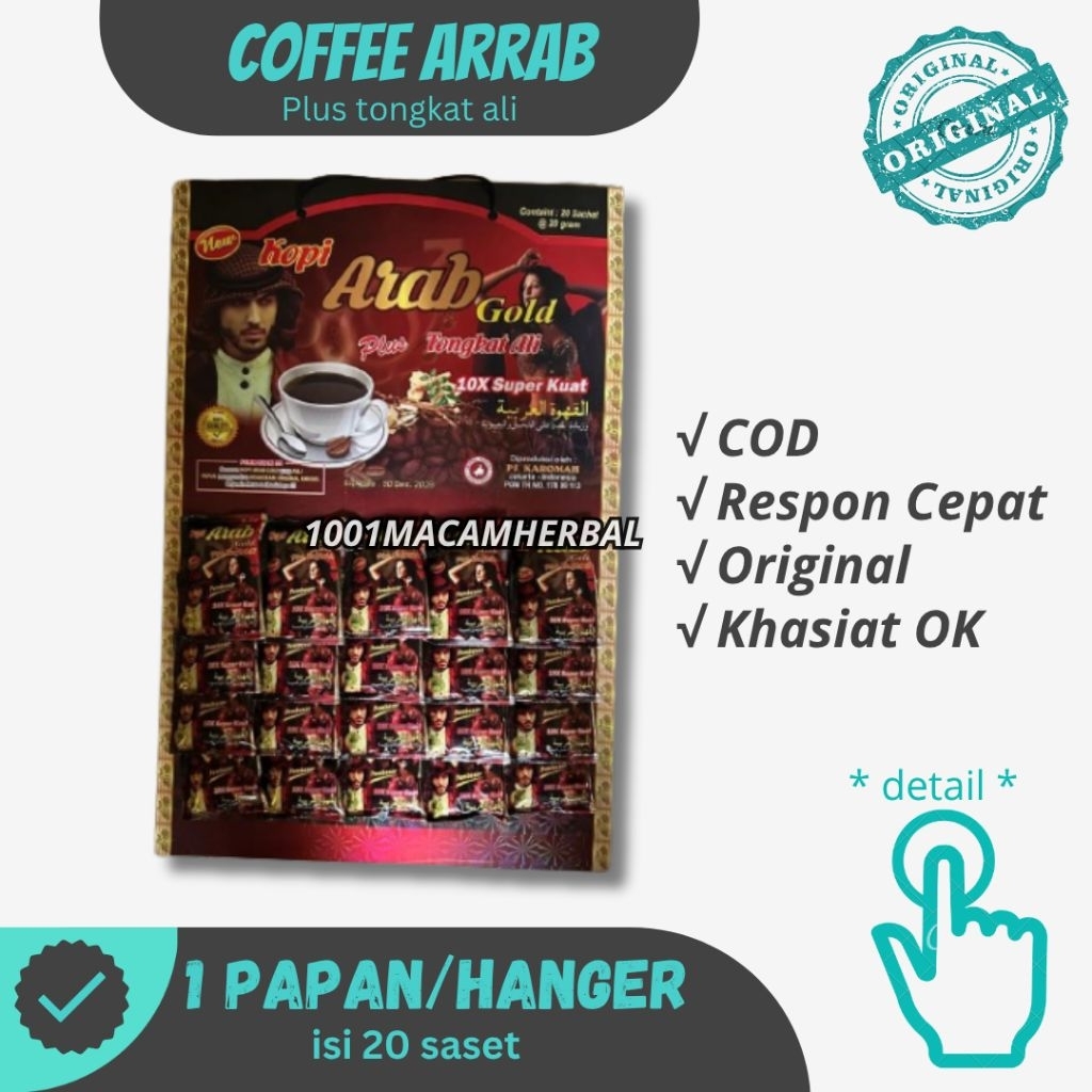 Coffee Arrab Terbaru Original Plus Tongkat Ali