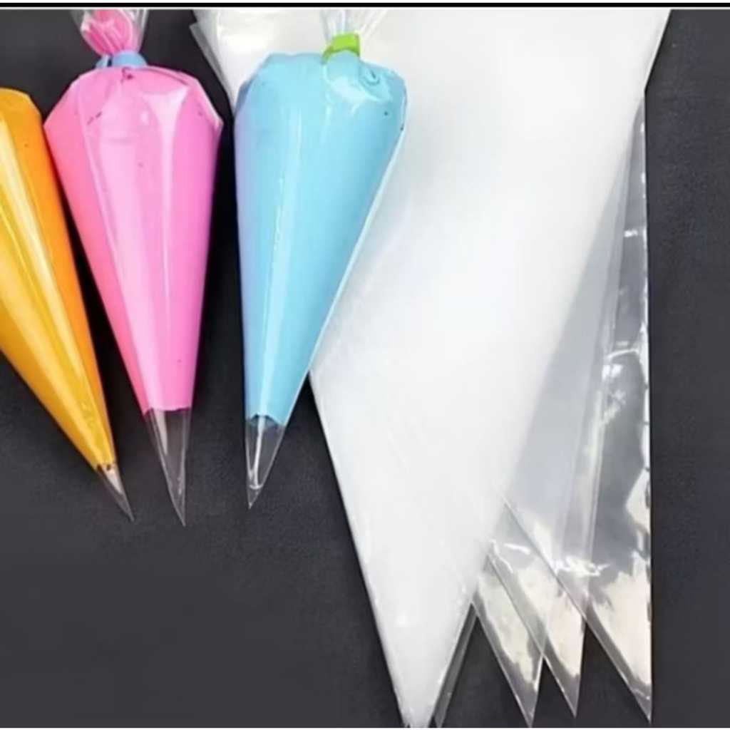 PLASTIK SEGITIGA PIPING BAG / PLASTIK SEGITIGA DEKORASI KUE