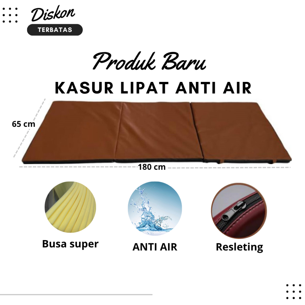 Karpet Tidur Lipat Waterproof – Kasur Praktis Busa Super Tebal 4cm