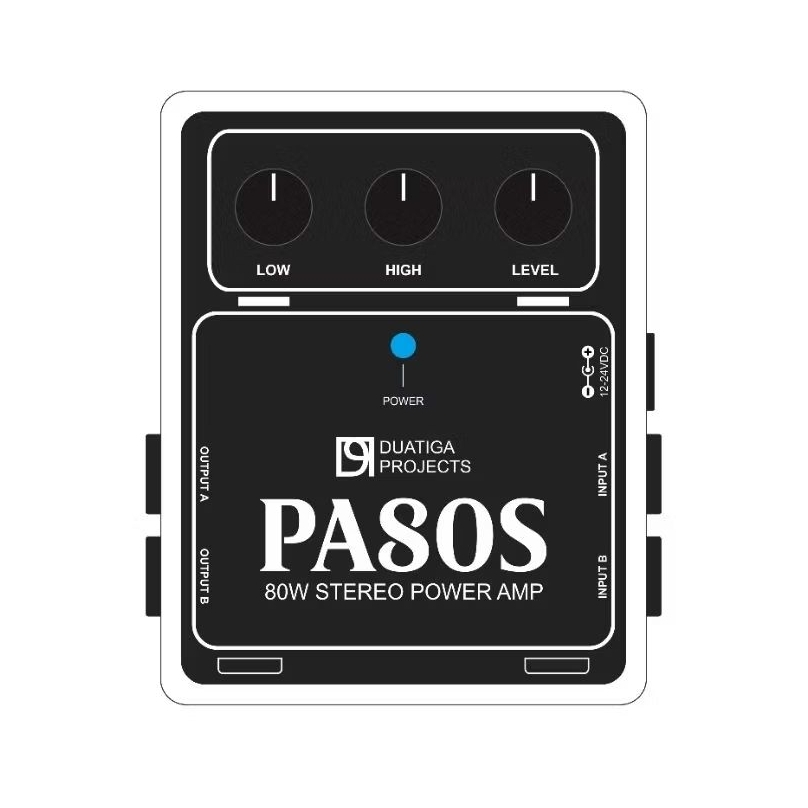 80 Watt Guitar Power Amp ~ Duatiga PA80s Stereo Power Amplifier