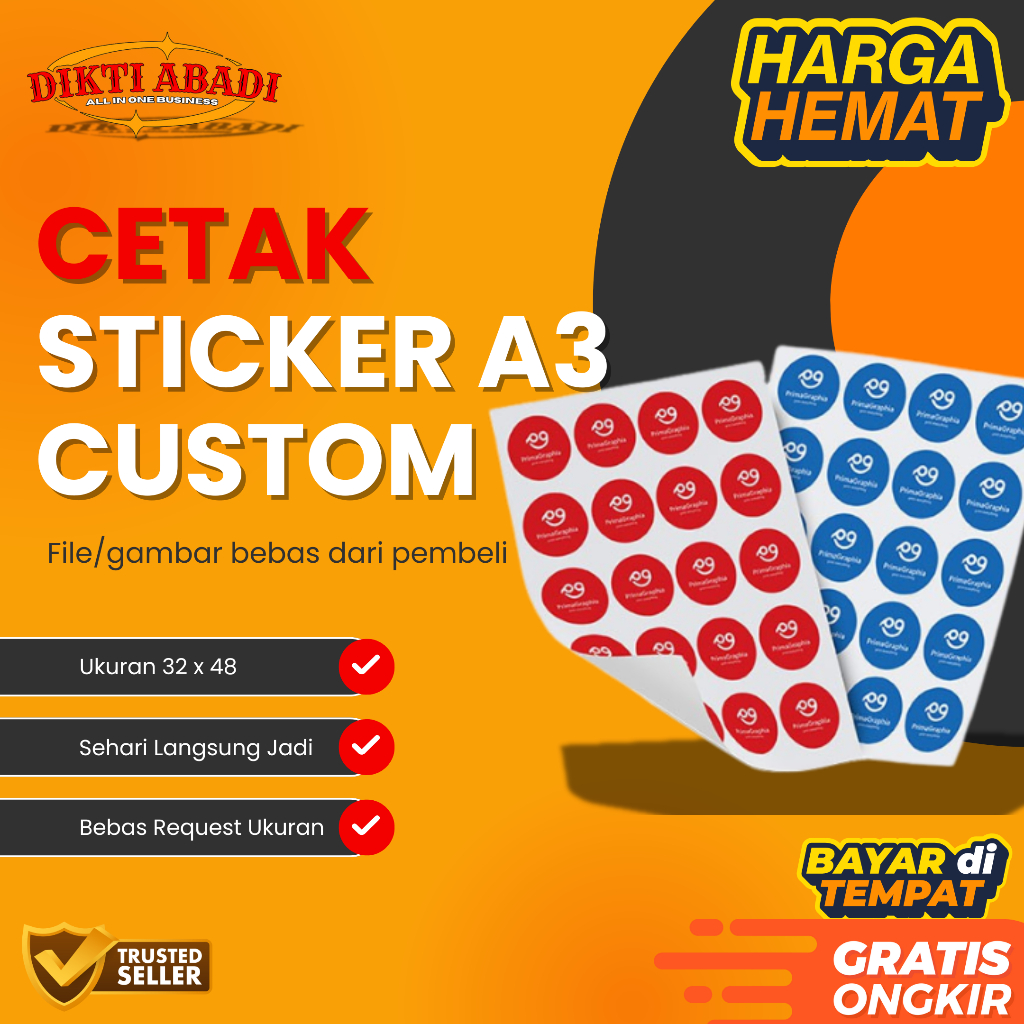 

Cetak Stiker Lembaran A3+