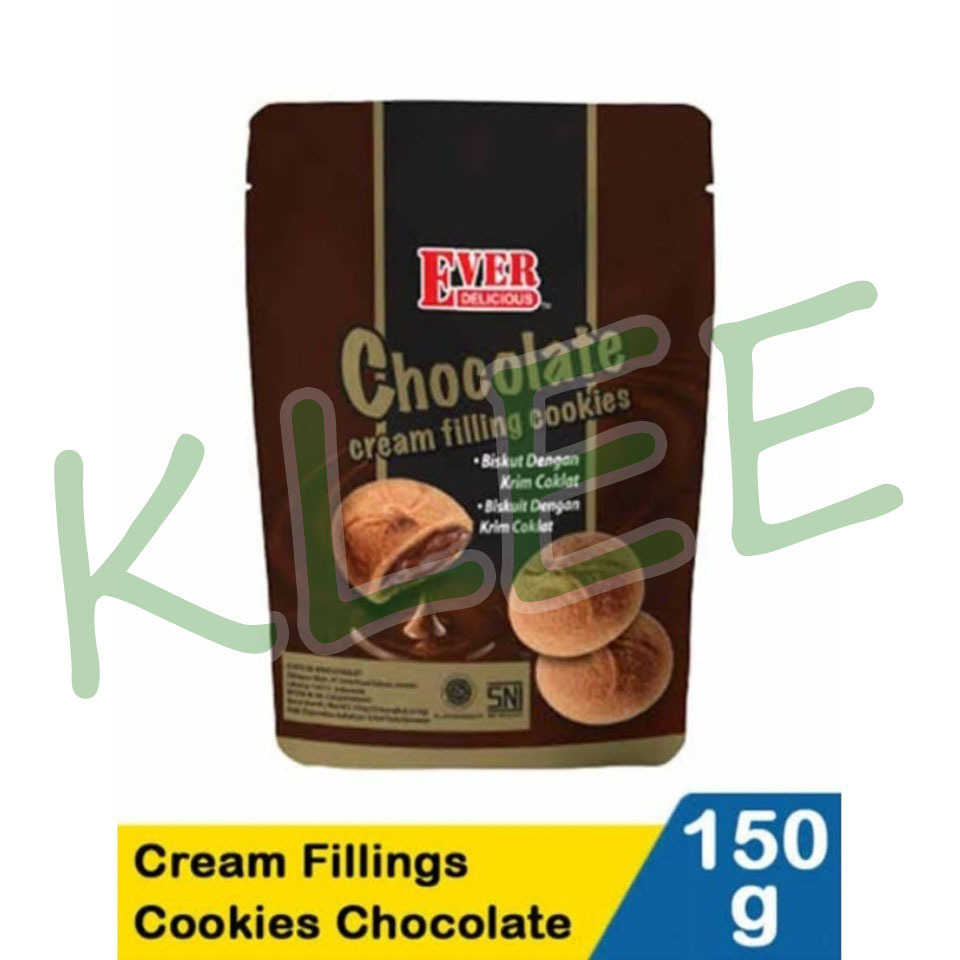 

Ever Delicious Chocolate Cream Filling Cookies Biscuit isi @15 x 10g - Ever Delicious Chocolate - Cookies Chocolate - Biskuit dengan Krim Coklat 150g
