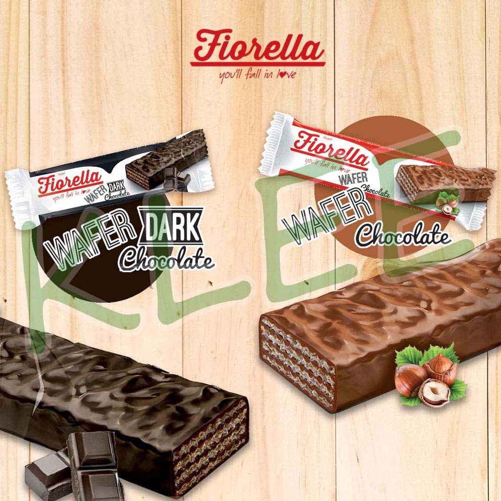 ECER [3 PCS] Fiorella Chocolate Wafer Turki 40g - Wafer Salut Coklat dengan Krim Cokelat - Coklat Wa
