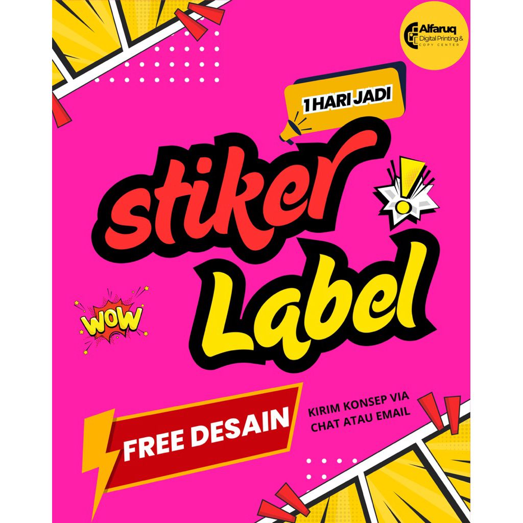 

Cetak Stiker Label Custom A3 Kemasan