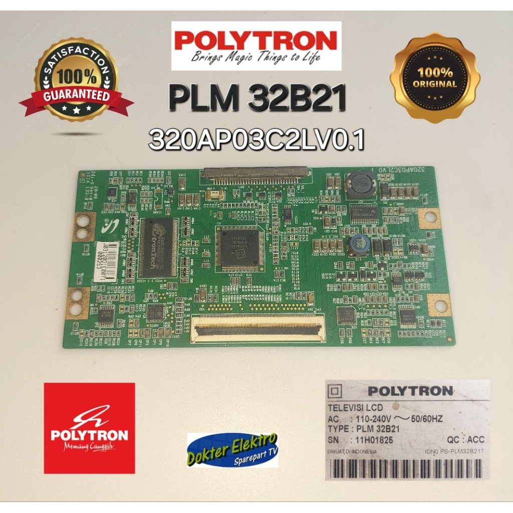 TCON TV POLYTRON PLM 32B21 320AP03C2LV0.1