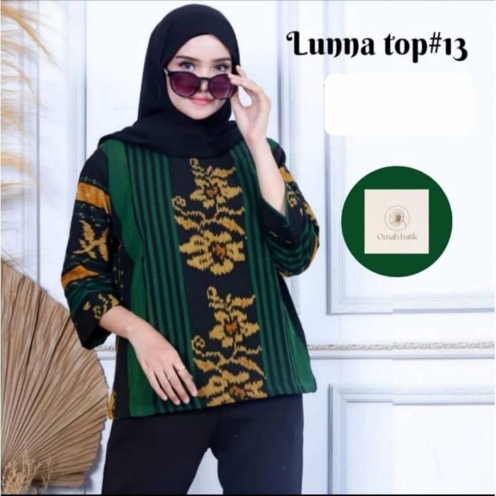 BAJU TENUN WANITA BLUS TENUN CANTIK S-4XL