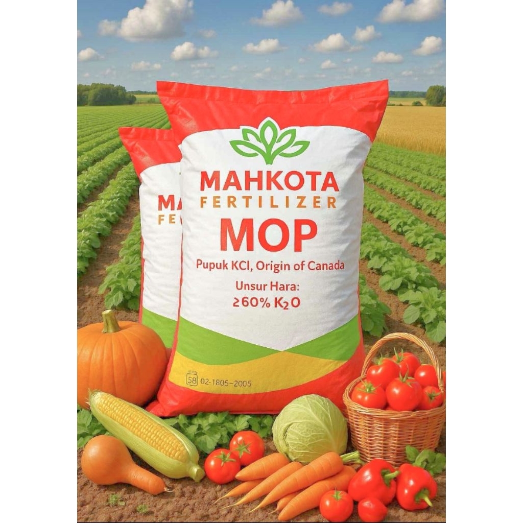 Pupuk MOP /  KCL Mahkota 50kg 100% Original