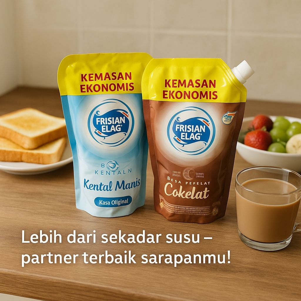 

Frisian Flag Susu Kental Manis 560gr - Original & Cokelat | Kemasan Ekonomis