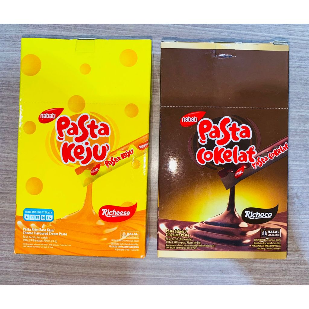 

NABATI PASTA KEJU/COKELAT BOX ISI @30PCS X 6GRAM