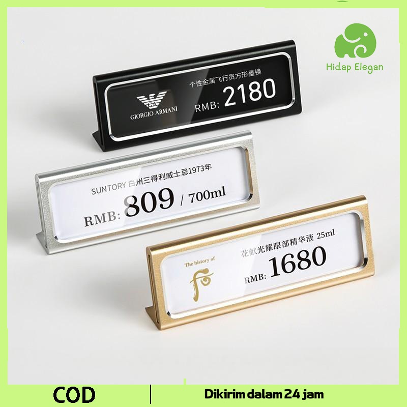 

Harga Price Tag Bahan Logam Tag Harga Label Harga Price Tag Holder Price Tag Label Display Price Label Holder Emas / Hitam / Putih