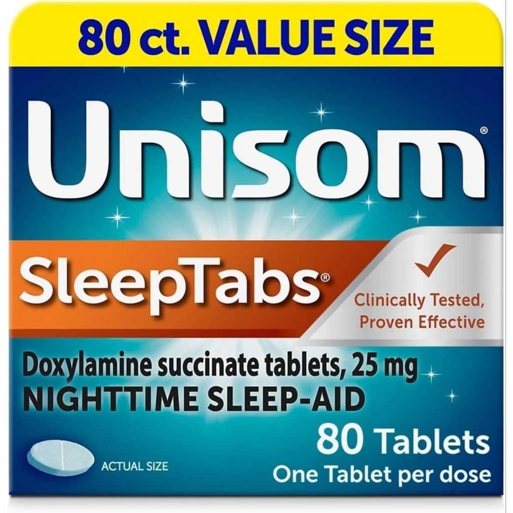 Unisom USA Sleeptabs Nightime 80 Tabs - Unisom USA Sleepgels Sleep Aid 100 Sleepgels - Nature Bounty
