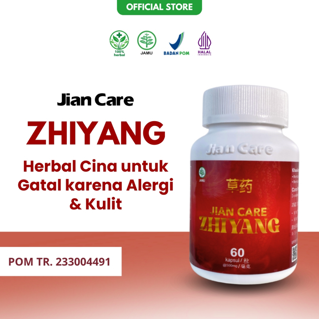 Jian Care Zhiyang - Herbal CIna untuk Gatal Karena Alergi dan Kulit BPOM