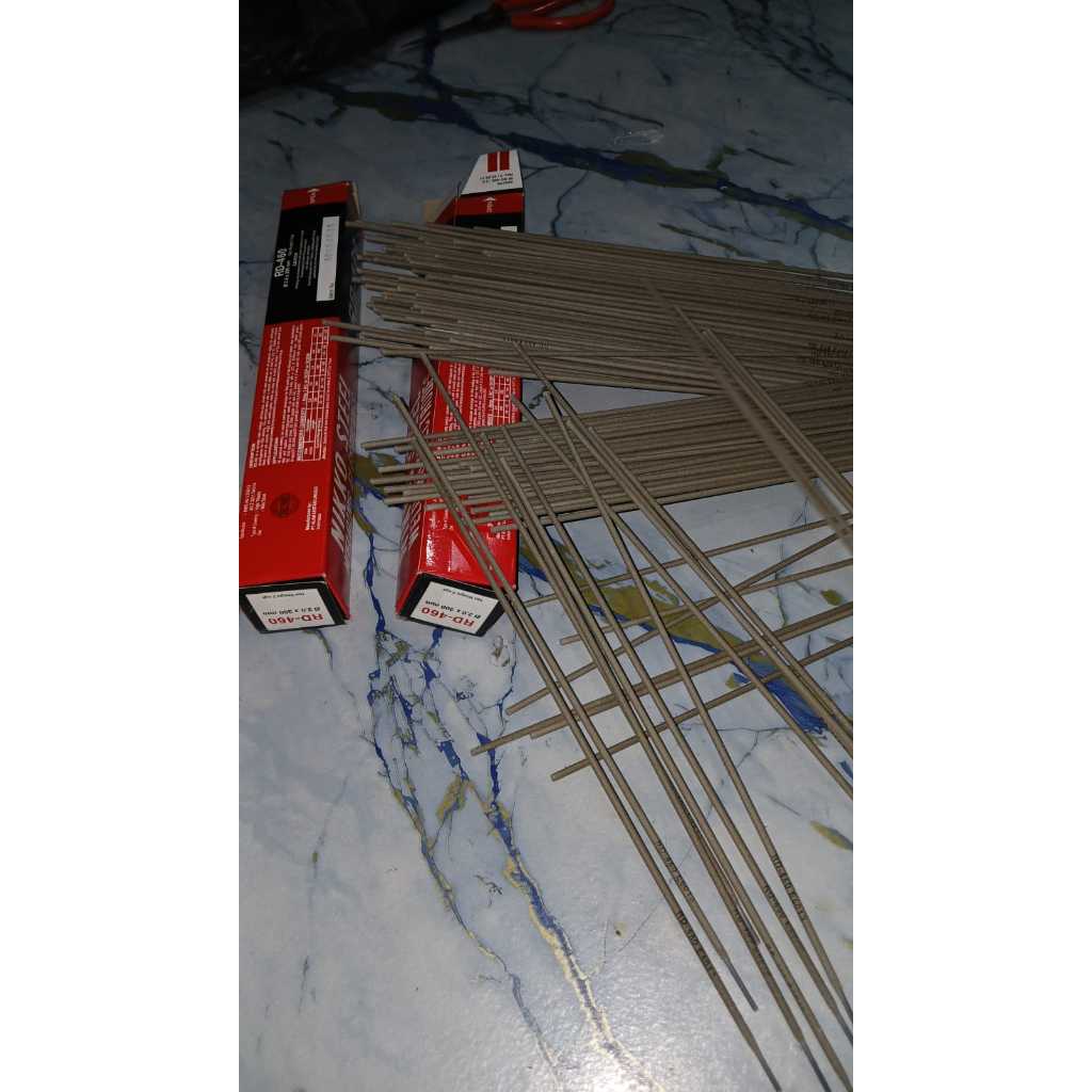 Nikko Steel Kawat Las RD-460 2mm isi 90pcs Listrik 2.0 x 300mm Murah Berkualitas untuk Penggunaan Li