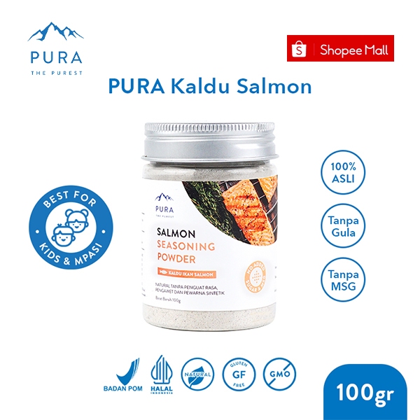 

Pura Kaldu Asli | Bumbu Kaldu Salmon (100gr) - Salmon Seasoning Powder - Kaldu Teri - Anchovy Powder - Kaldu Mpasi - BB Boster - No Msg - No Gula - Kaldu Serbaguna
