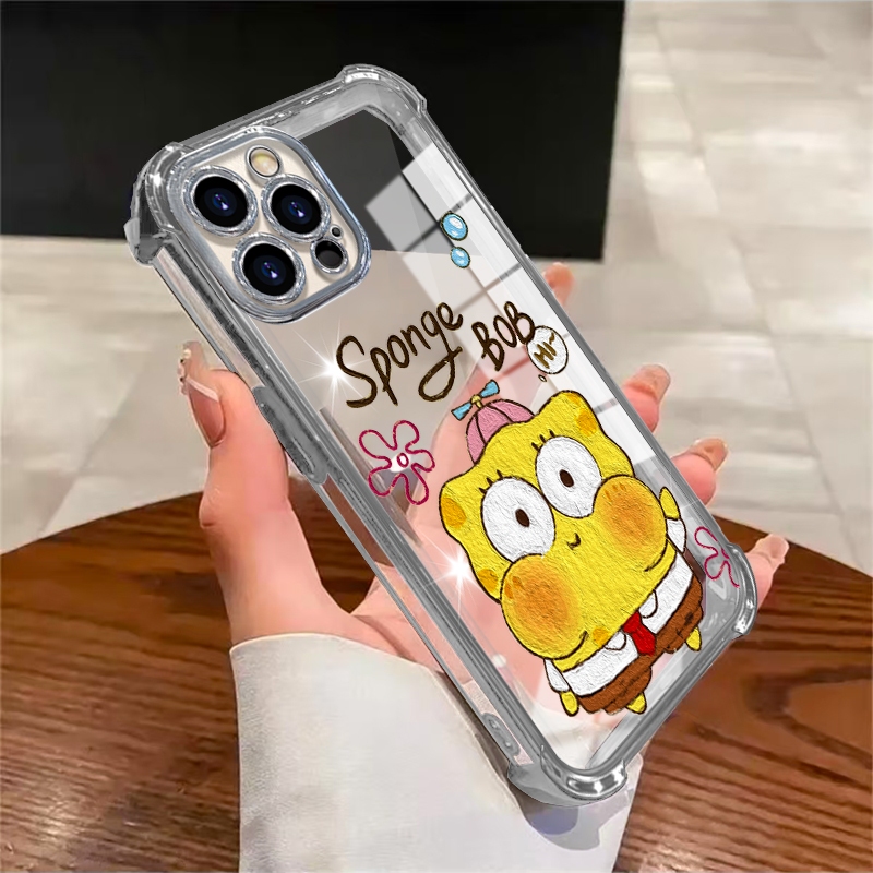 Case ponsel cocokUtUK IPHONE OPPO VIVO REDMI Samsung INFINX Casing ponsel anti jatuh empat sudut mot