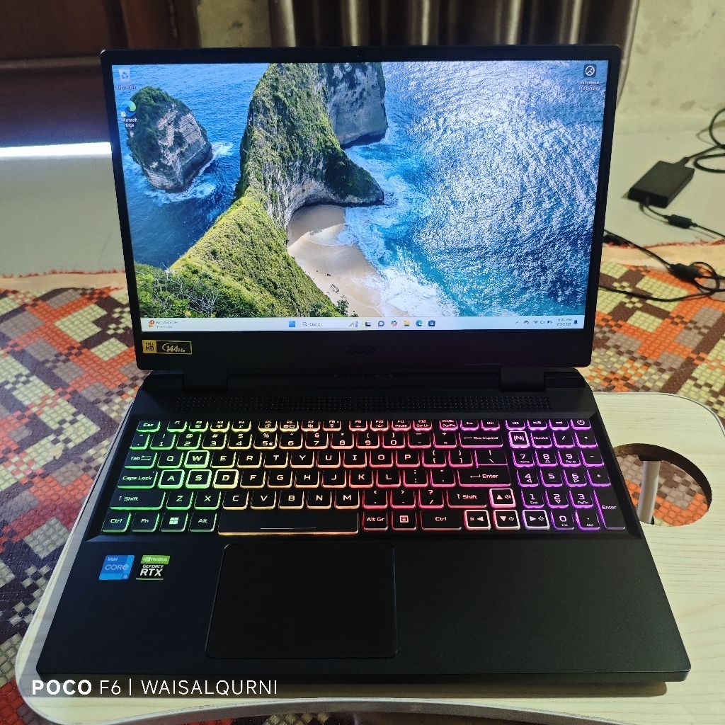 Acer Nitro 5 AN515 58 i5 12500H RTX 3050 laptop gaming bekas seken x rog legion