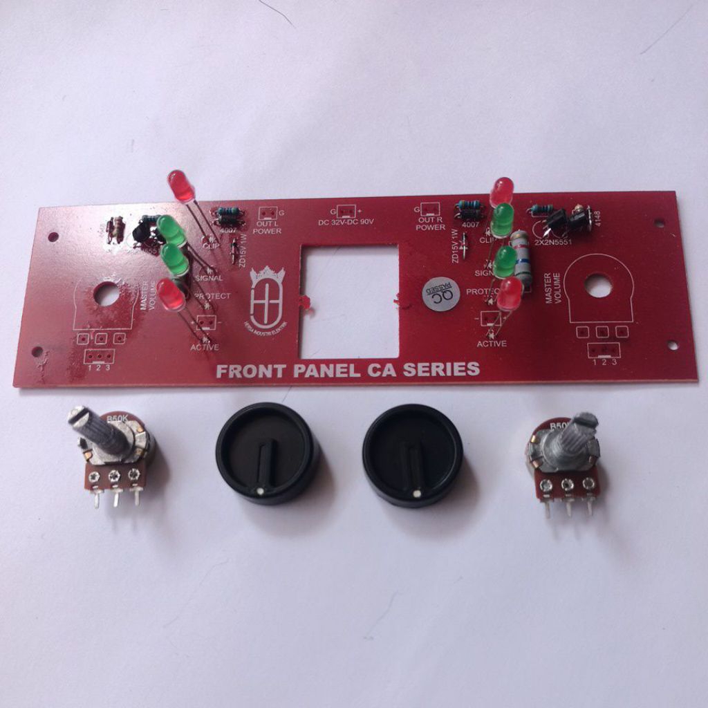 panel LED ca series/ ca10 / ca 20 + 2 potensio + 2 knop