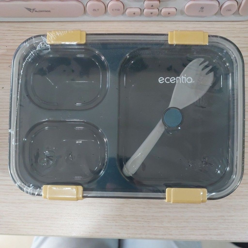 Ecentio Kotak Makan Sekat 3 | 3 Grid Lunch Box PP5