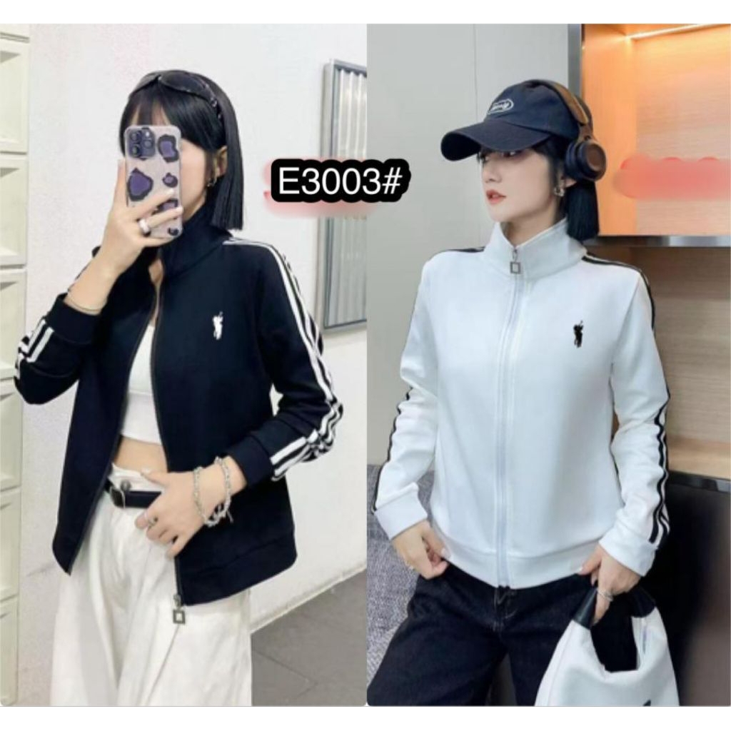 JAKET OLAHRAGA WANITA LENGAN PANJANG POLO IMPORT