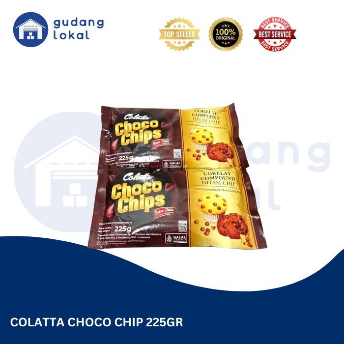 

COLATTA CHOCO CHIP COMP HITAM 225GR