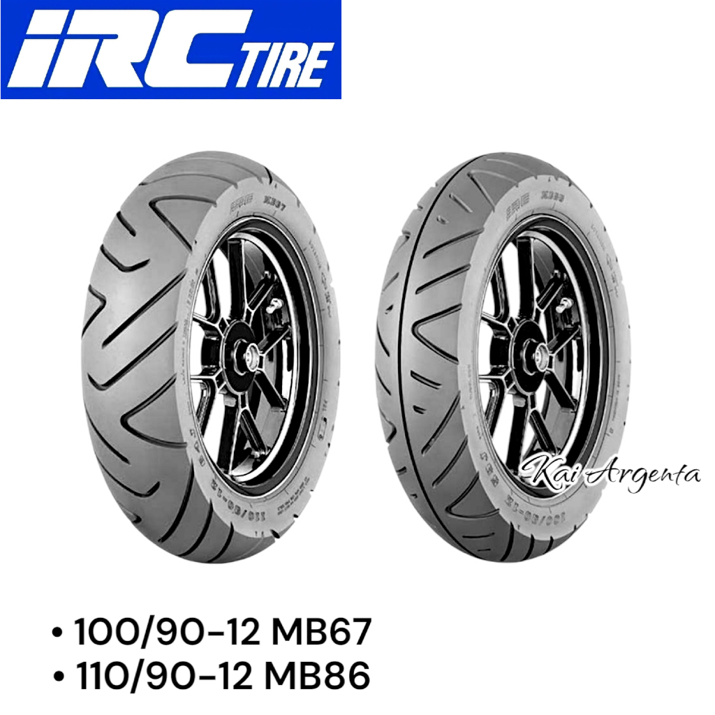 Ban Luar IRC Scoopy Ring 12 Depan Belakang Tubless 100/90-12 & 110/90-12 Tubeless IRC