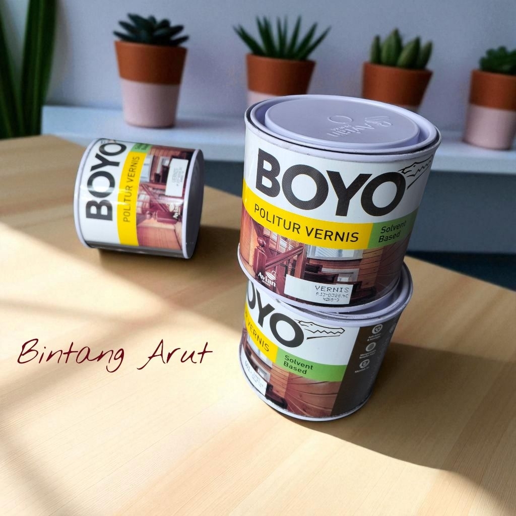 POLITUR VERNIS BOYO, POLITUR CAMPURAN THINNER BOYO ½