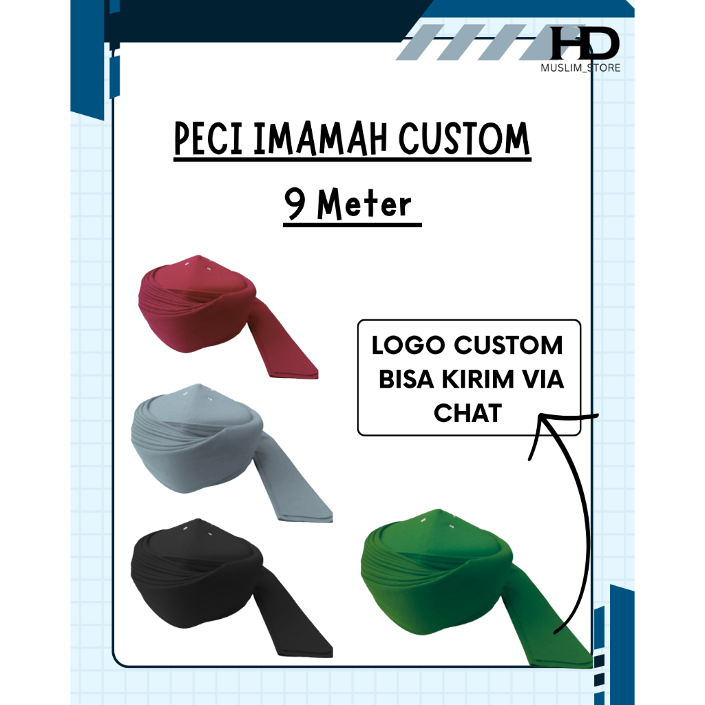 PECI IMAMAH INSTAN PERMANEN CUSTOM LOGO / REQUEST LOGO PECI IMAMAH INSTAN PERMANEN 9 METER