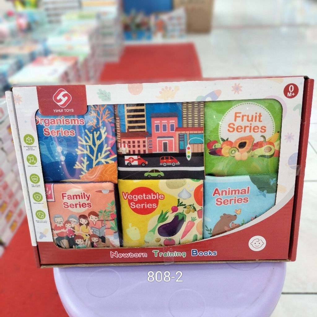 BUKU KAIN BAYI - NEWBORN TRAINING BOOKS - MAINAN EDUKASI BAYI - MAINAN ANAK MATARAM