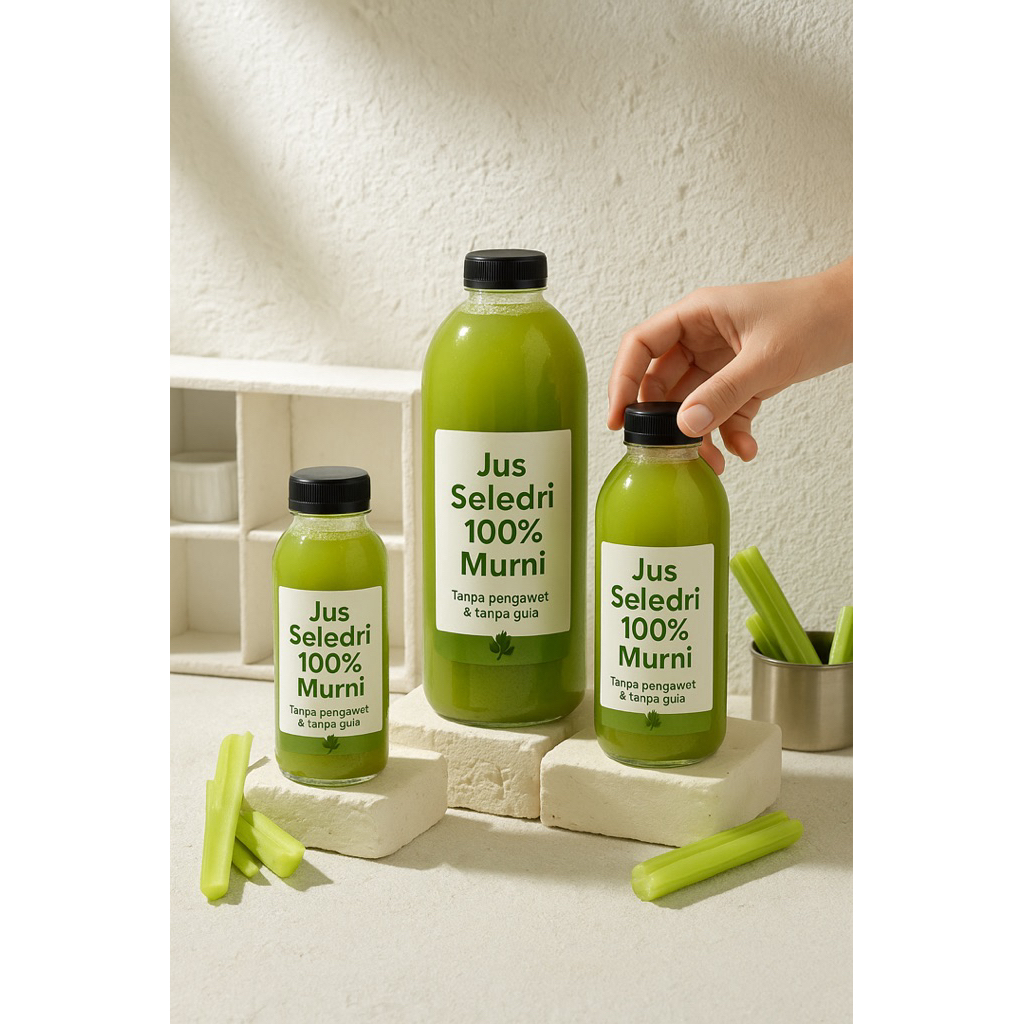 

JUS SELEDRI 100% MURNI TANPA PENGAWET