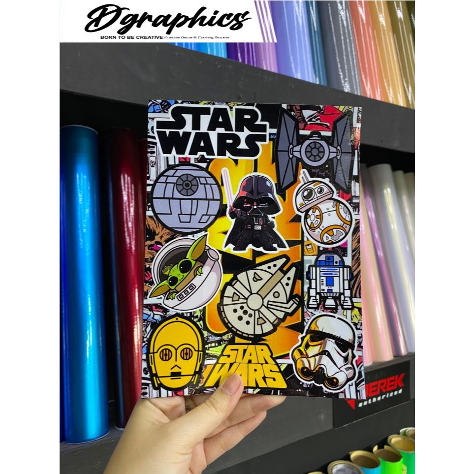 

Sticker Pack Starwars Super Glossy Isi Banyak, Sticker Helm, Sticker Casing, Sticker Laptop
