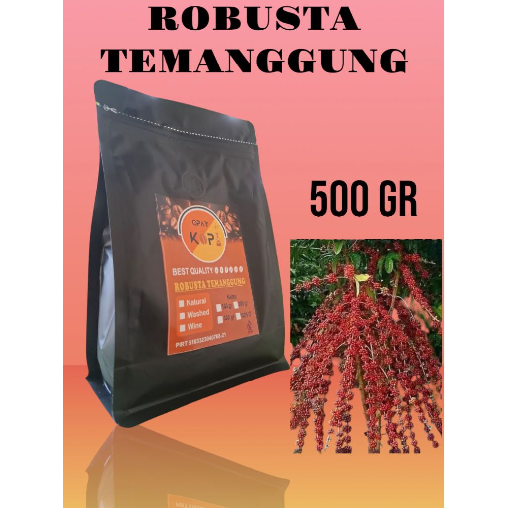 

Kopi robusta Temanggung, Kopi Murni 500gr, Kopi bubuk