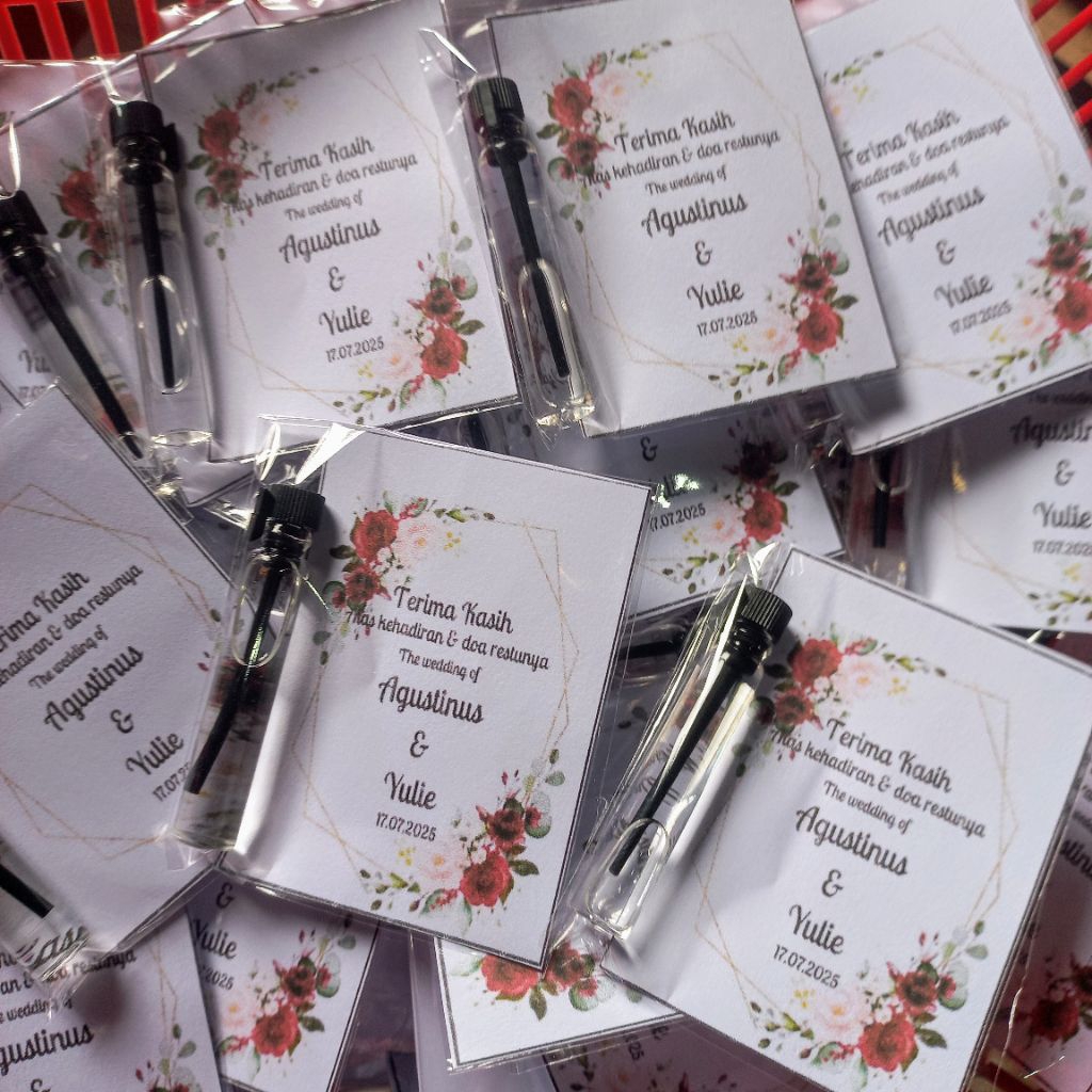 100 Pcs Souvenir Parfum Pernikahan murah