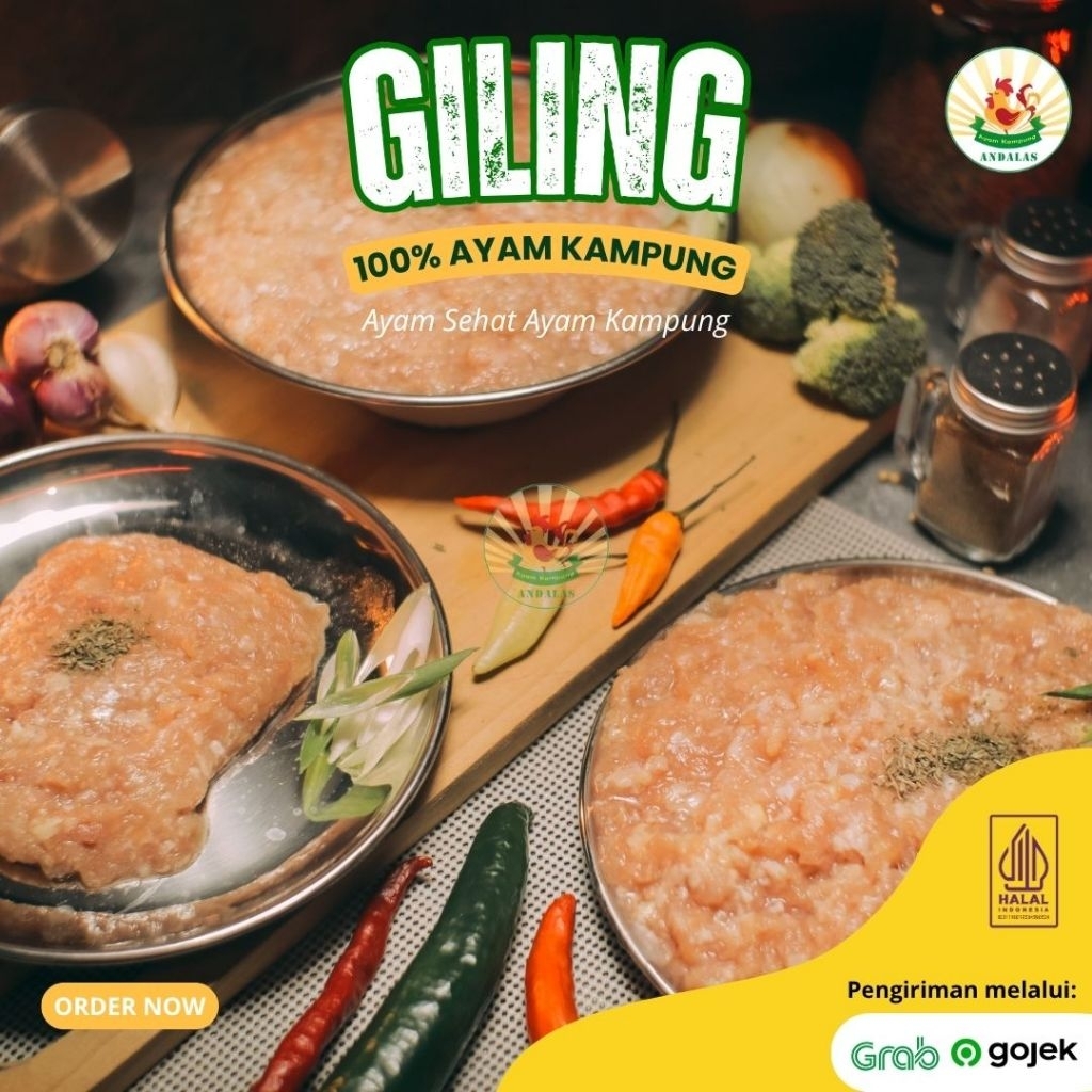 

Giling Ayam Kampung Andalas 100-500g
