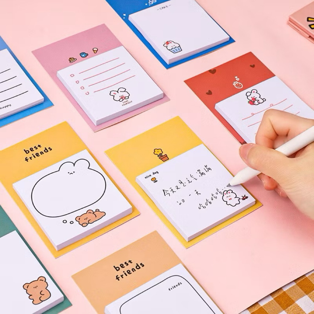 

[KAWAIISTUFF] Sticky Note | Memo Catatan Motif | Sticky Note Gambar Karakter | Sticky Note Best Friend
