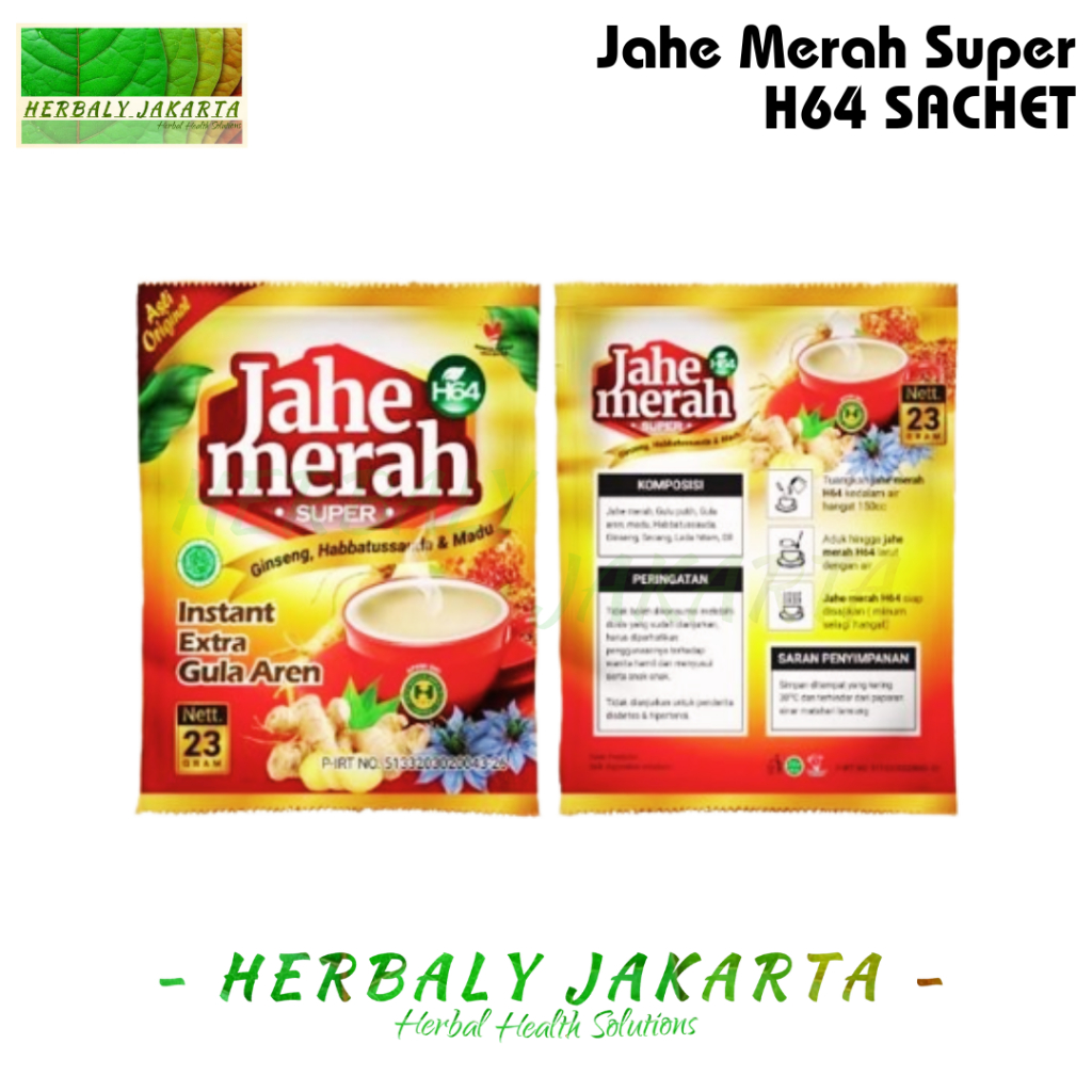 

Jahe Merah Super Herbal Asli Promo Harga Jual Murah Per Renceng isi 12 Asli