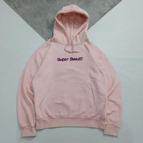 Hoodie super Sweet Korea Pink Cewek Women Hoodie Second Preloved
