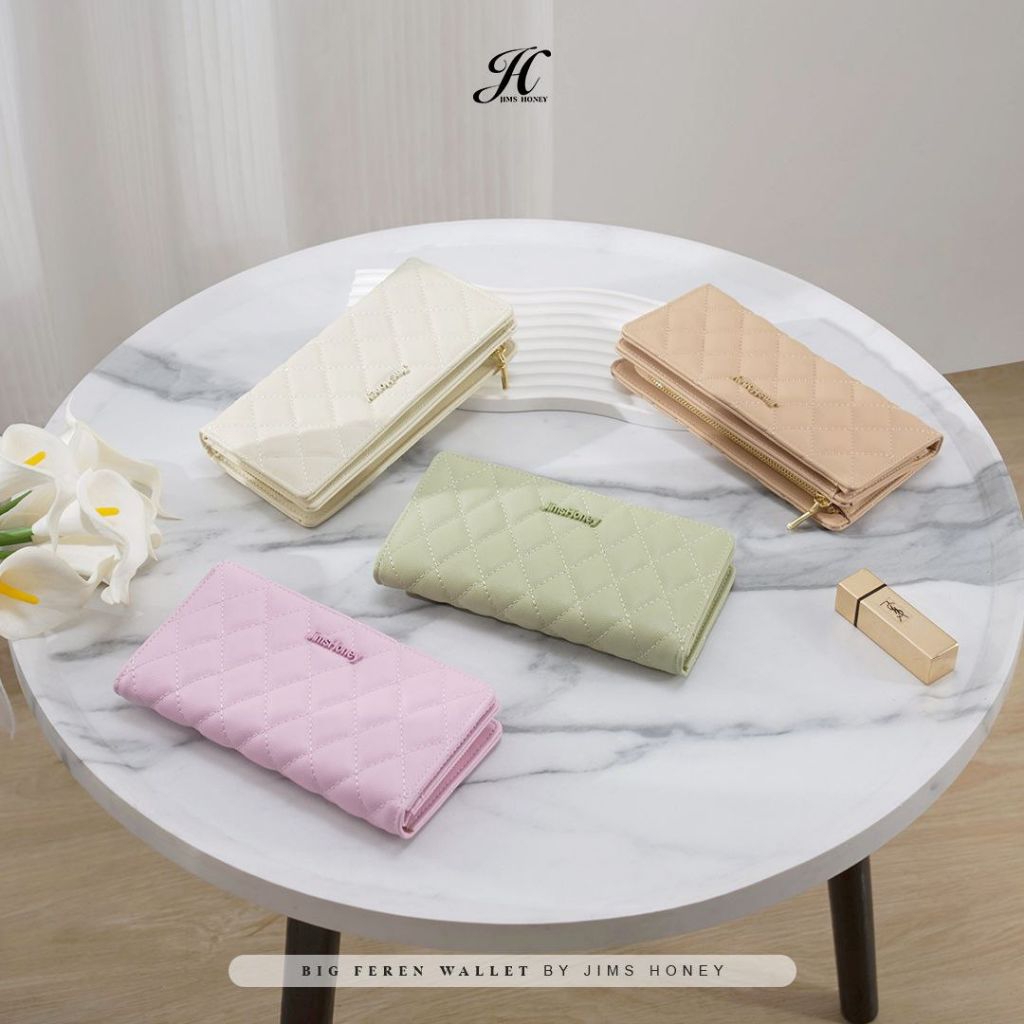 Big Feren Wallet By JIMS HONEY - Dompet Panjang Wanita Simple dan Mewah