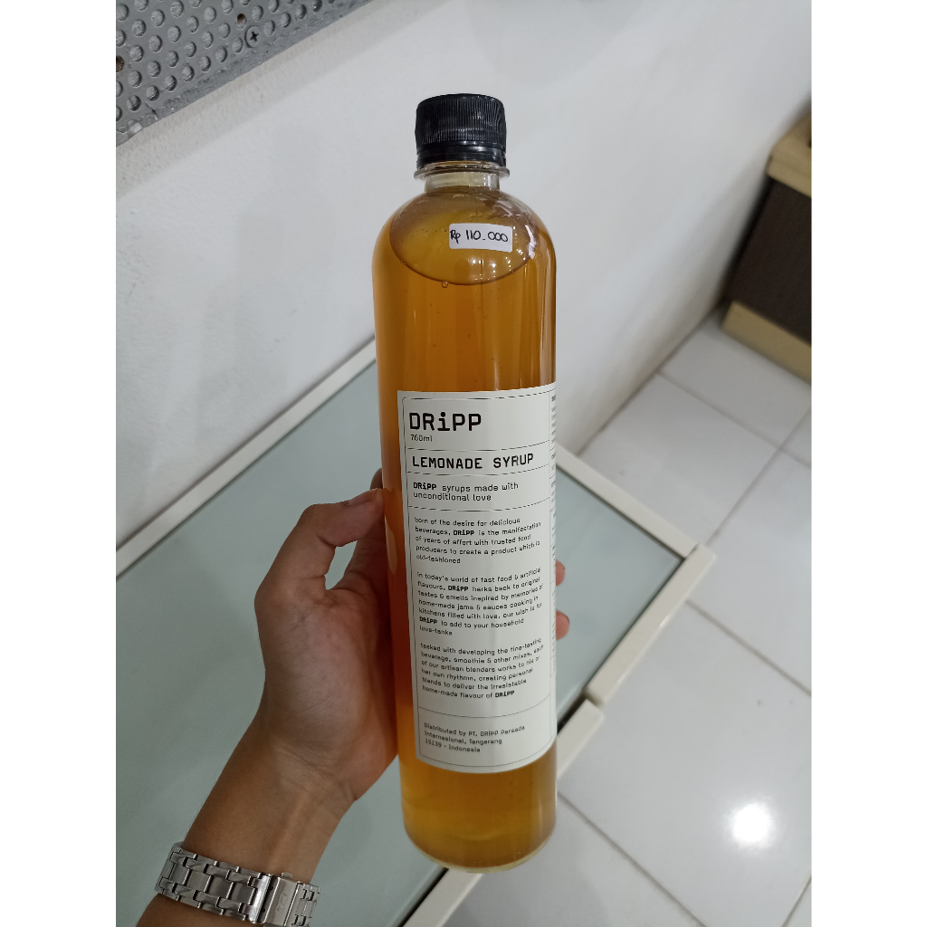 

DRIPP MINUMAN SIRUP PREMIUM/SYRUP LEMONADE/SIRUP RASA LEMONADE/760 ML/VARIAN LEMONADE PREMIUM/HALAL/BPOM