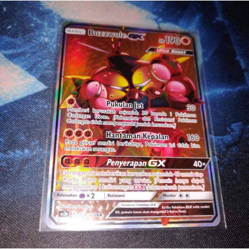 Kartu Pokemon TCG ID Indonesia AS2a Buzzwole GX HR
