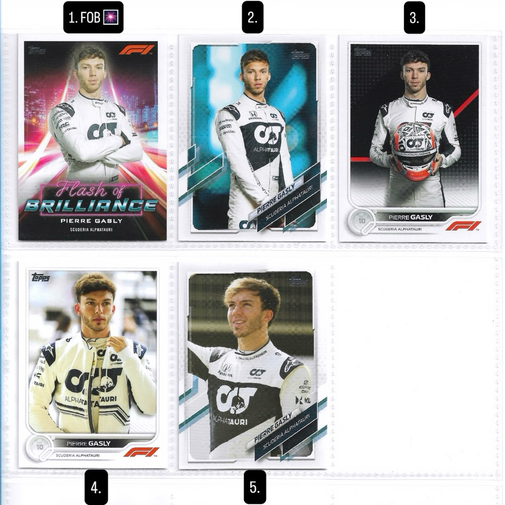 Kartu f1 Topps - Pierre Gasly (Alphatauri F1)
