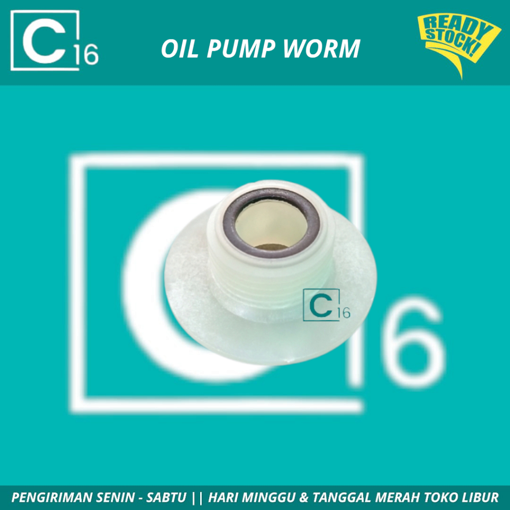 Roda Pompa Oli Oil Pump Gear Plastik Worm Chainsaw Kecil 5200 5800